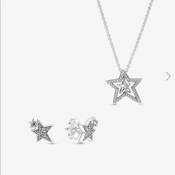 Pandora Jewelry - Pandora asymmetrical star necklace set